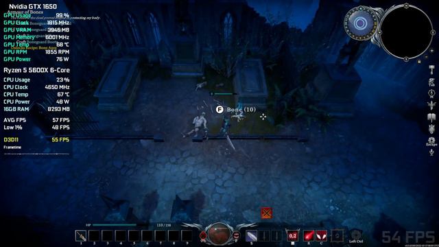V Rising - Early Access - GTX 1650 - FPS Test