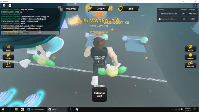 roblox strongman simulator speedrun (2022) 700K strength in 17 minutes смотреть онлайн