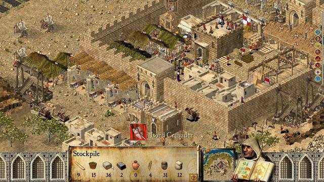 Lawan saladin ( computer advantage - very hard - crusader army only Stronghold Crusader gameplay #0 смотреть онлайн