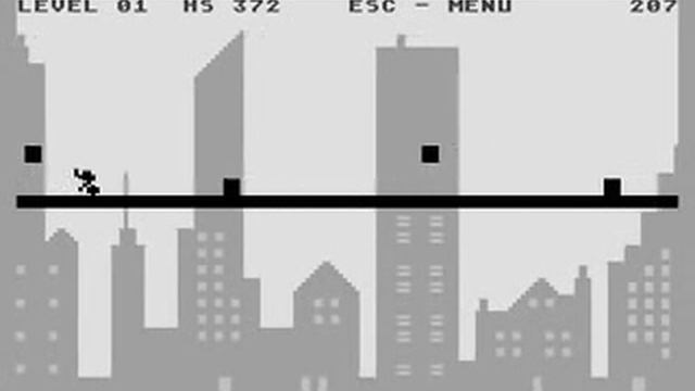 Line Runner - Atari 8-bit gameplay смотреть онлайн