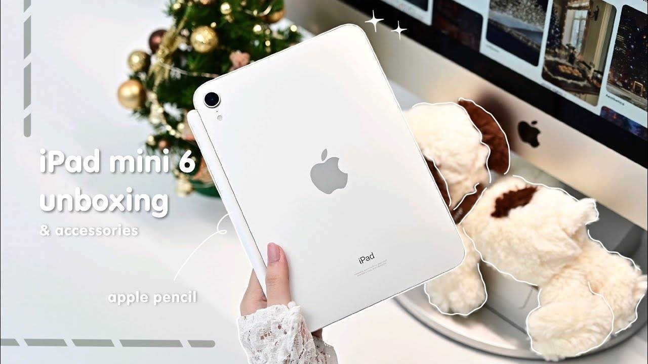 ✨iPad mini 6 starlight +apple pencil 2 + iPad case unboxing смотреть онлайн