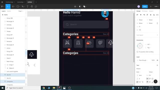 Movies App design | UI design Tutorial In Figma смотреть онлайн
