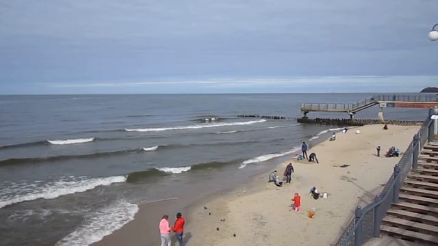 Балтийское море и Светлогорск в начале апреля-2017 смотреть онлайн