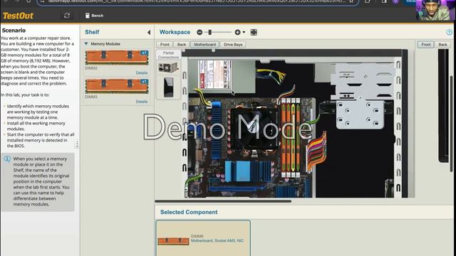 TestOut LabSim: Troubleshoot Memory 1 смотреть онлайн