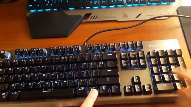 Клавиатура Motospeed SK108 как настроить игровой режим. смотреть онлайн