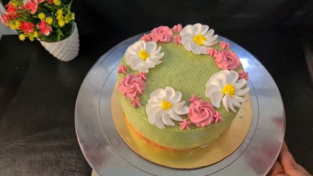 New Type Easy 3d Daisy Flower sticks design. New trick for cake decoration .केक एकदम की नई डिजाइन . смотреть онлайн