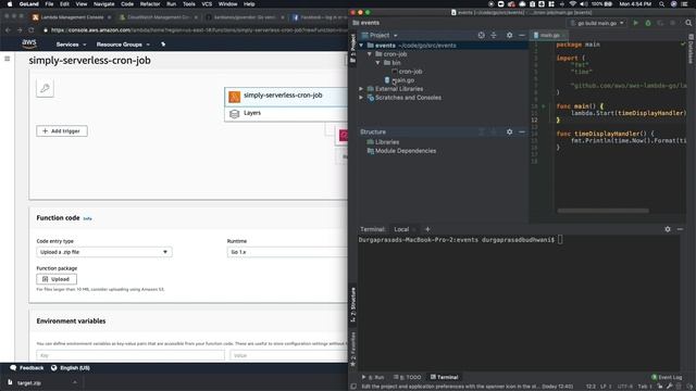 Serverless Framework: AWS Lambda Scheduler Events in Golang Part 1 смотреть онлайн