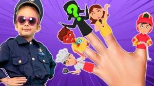 Семья Пальчиков. Профессии + Играем в Полицейских | Майя и Маша | Детские песни