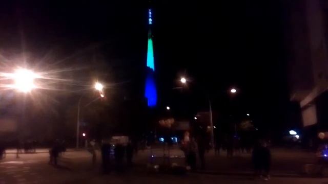 Луганск, телевышка нарядная как ёлка!!! смотреть онлайн