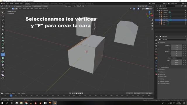 { Cómo CORTAR y SECCIONAR objetos en Blender } смотреть онлайн