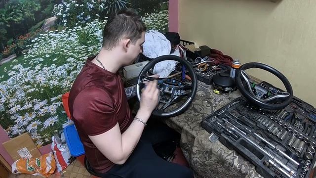 Установка руля от 5D на 4D. Honda Civic