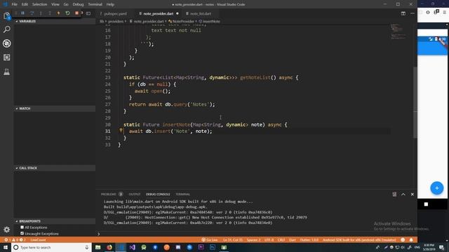 Note App with SQLite and Flutter Course Part 3 - Adding the Database смотреть онлайн