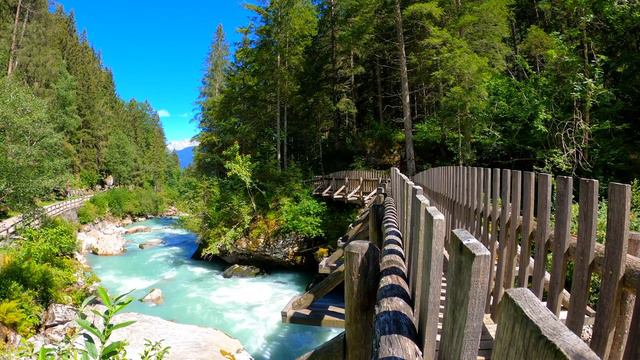 Calming Beautiful Mountain Turquoise River. Relaxing Nature Sounds. (10 hours). White noise. смотреть онлайн