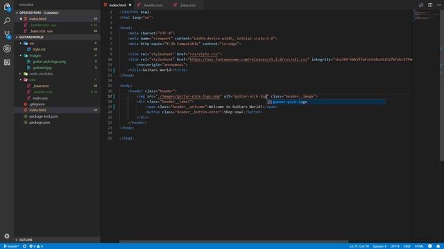 SASS & CSS Course #3 - Creating Header Part 2 смотреть онлайн