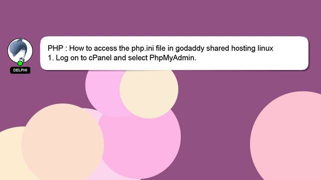 PHP : How to access the php.ini file in godaddy shared hosting linux смотреть онлайн