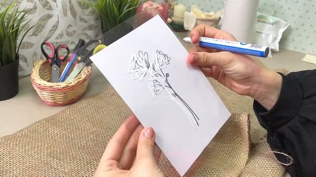 Мастер-класс Креативное панно из мешковины от AlexGrim Studio смотреть онлайн