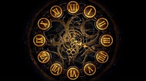 Механические часы футаж