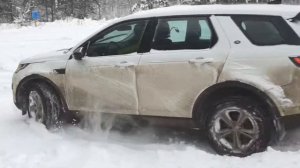 Дискавери Спорт, движение по снегу в режиме Песок