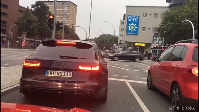 Audi RS6 Launch Controls and crazy backfire!! смотреть онлайн