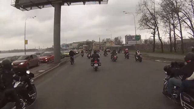Мотоколонна на открытии мотосезона 2015. Часть вторая. смотреть онлайн