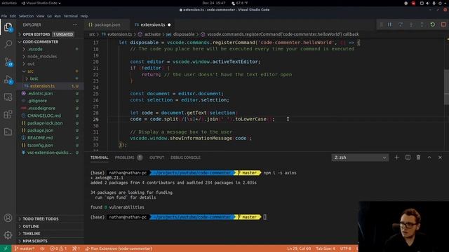 Deep Learning Automatic Code Comment Generation VS Code Extension смотреть онлайн