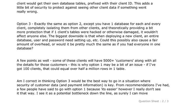 MySQL : Multi-tenant PHP SaaS - Separate DB's for each client, or group them? смотреть онлайн