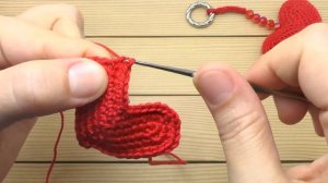Брелок СЕРДЕЧКО вязание крючком МАСТЕР-КЛАСС для начинающих How to Crochet a Heart  for beginners