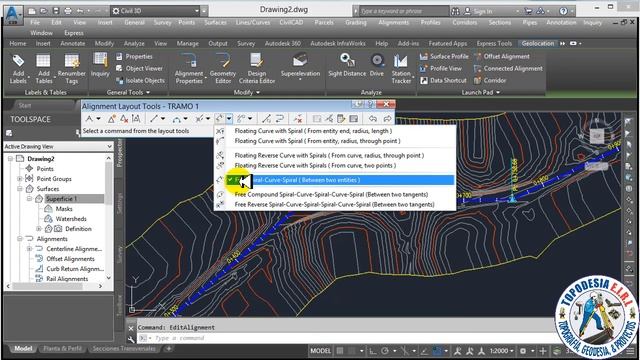 4.- Diseño en Planta con AutoCAD Civil 3D 2018 y TD Excel DG-2014 смотреть онлайн