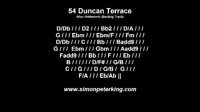 54 Duncan Terrace - Allan Holdsworth BACKING TRACK смотреть онлайн