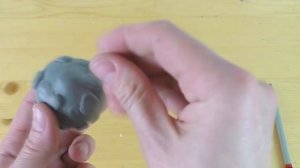 Как слепить луну из пластилина #лунаизпластилина