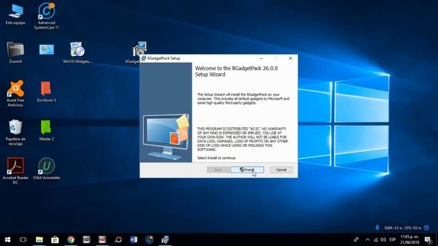Como ACTIVAR Los GADGETS EN WINDOWS 10 ▶▶PERSONALIZA TU ESCRITORIO смотреть онлайн