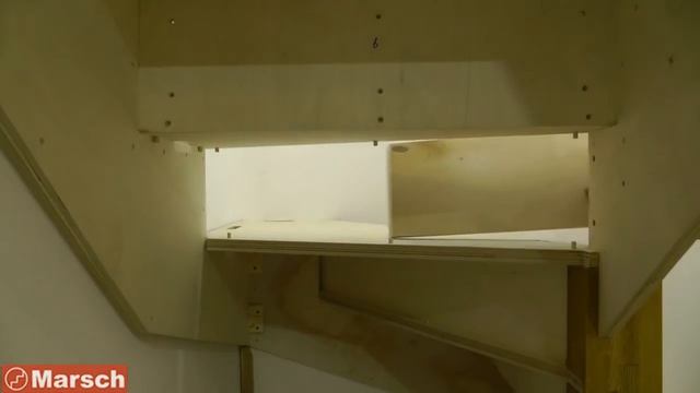 Сборка фанерокаркаса с забежными ступенями смотреть онлайн