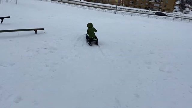 Снегокат трюк челендж смотреть онлайн