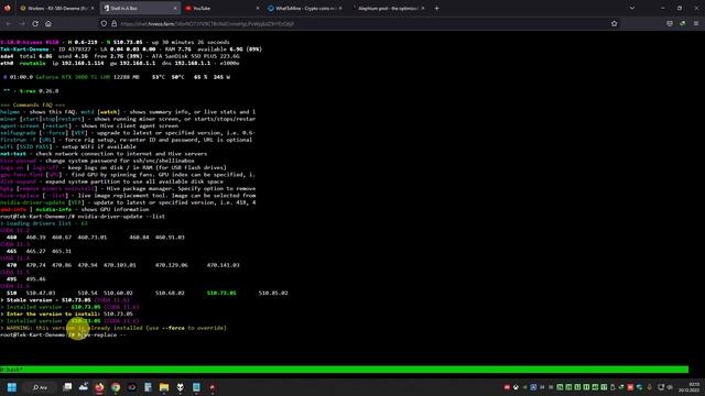 Hiveos Driver Güncelleme (AMD - Nvdia) | Bakım Modu смотреть онлайн
