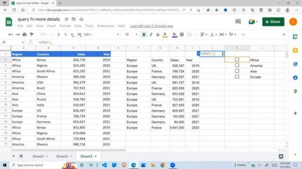 Google Sheet Query function and filtering using checkbox
