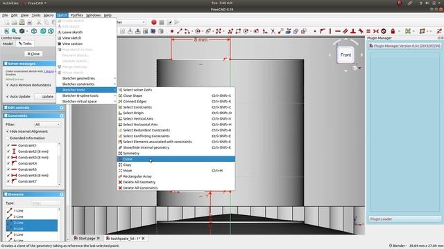 How to do a toothpaste container CAD modelling with FreeCAD 0.18 смотреть онлайн