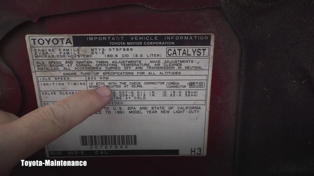 Toyota V6 engine 3VZ-E timing adjustment смотреть онлайн