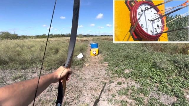 Time Destruction/Shooting a wall clock #blowgun #longbow #Slingshot ⏰ ? смотреть онлайн