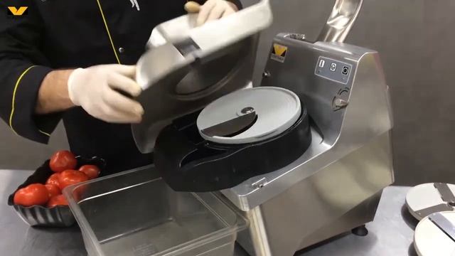 Работа овощерезки Vortmax SL58 SS