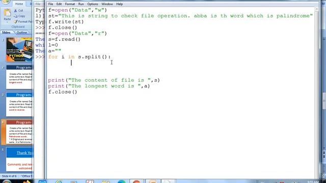 File Handling | Python | Printing longest words | Printing reverse words | Printing Palindrome смотреть онлайн