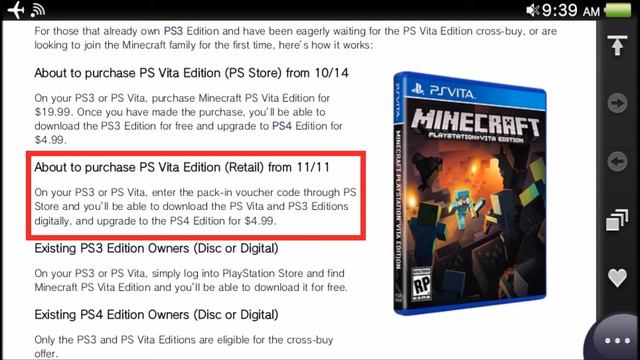 Minecraft Retail VS Download PS Vita, PS3, XBox 360 смотреть онлайн