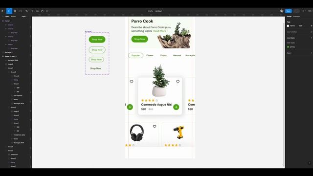 Creating a Stunning Online Plant Shop UI Design with Figma | Step-by-Step Tutorial for Beginners смотреть онлайн