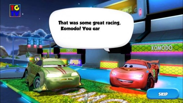 Cars: Fast as Lightning NEON RACING! Komodo 5/6 vs Lightning McQueen