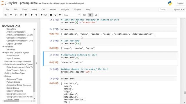 Introduction & Implementation of List in Python смотреть онлайн