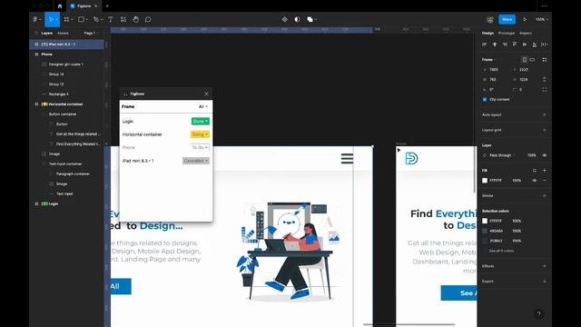Maintain your figma file || Update your frame with status || Figma Tips || Best Figma Plugin 2022 смотреть онлайн
