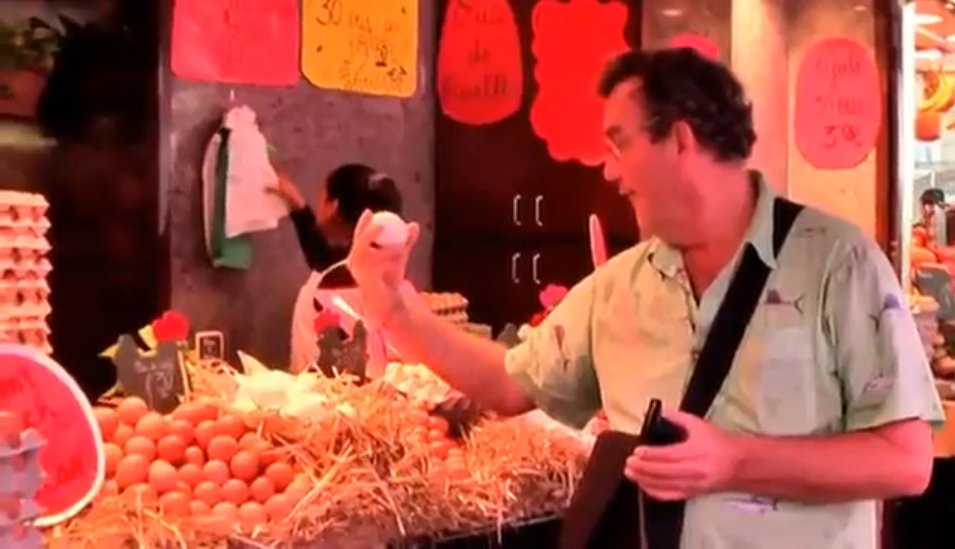 Рынок в Барселоне на улице Рамбла - The Market In Barcelona On Rambl Street