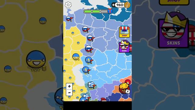 Легко захватую страны в игре Country Balls World War