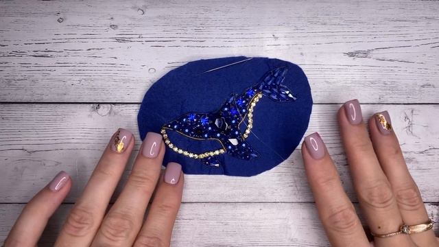 Брошь Кит из бисера и бусин | MK | brooch смотреть онлайн