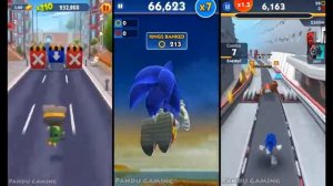Talking Tom Gold Run Vs Sonic Dash Vs Sonic Dash 2: Sonic Boom!