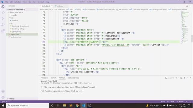 HTML nav tabs and form styling using boostrap css смотреть онлайн